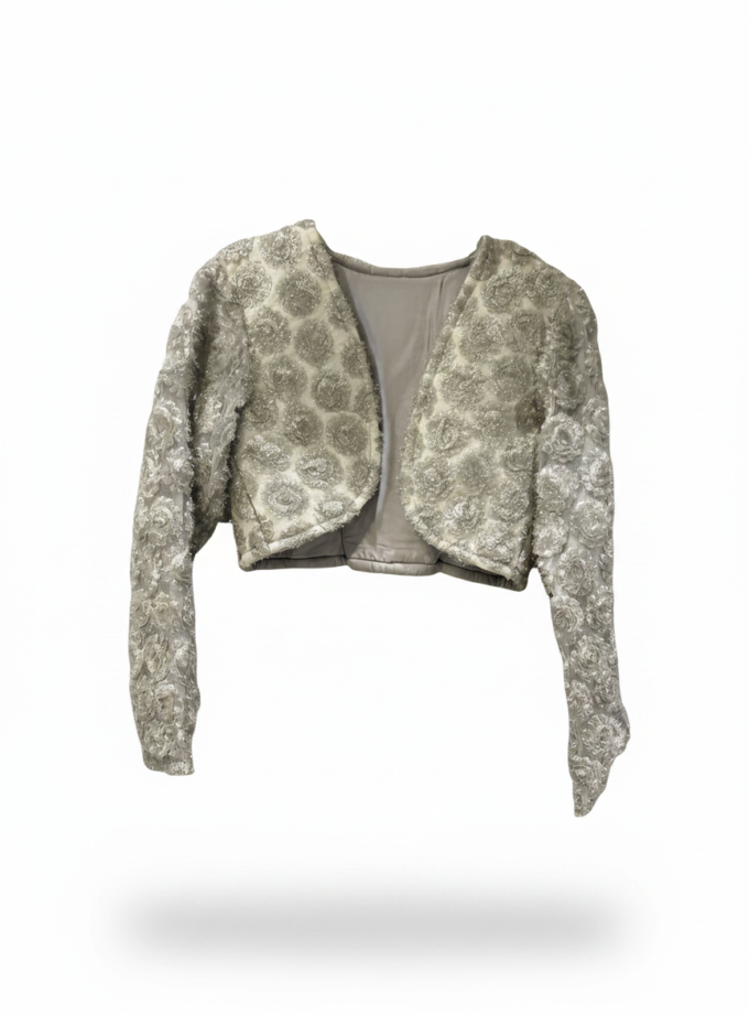 Nazarene Amictus Silver Rose Bolero